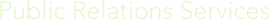 Public Relations Services